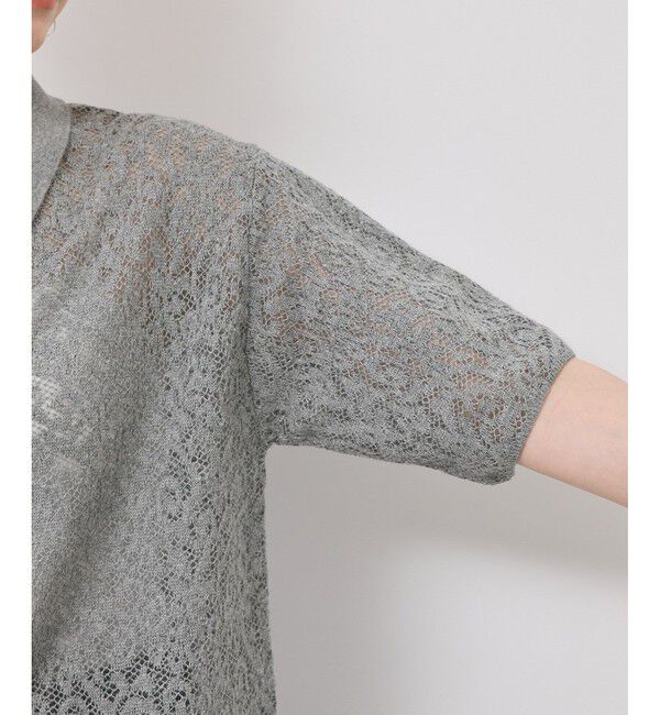 Rope&rsquo;Picnic「レース襟付きカーディガン」|カーディガン|