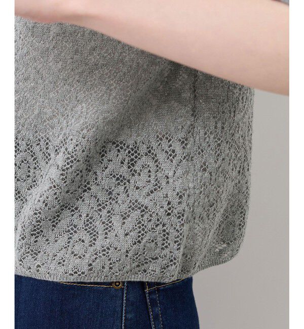 Rope&rsquo;Picnic「レース襟付きカーディガン」|カーディガン|