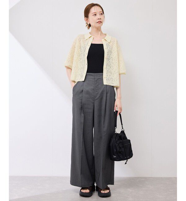 Rope&rsquo;Picnic「レース襟付きカーディガン」|カーディガン|