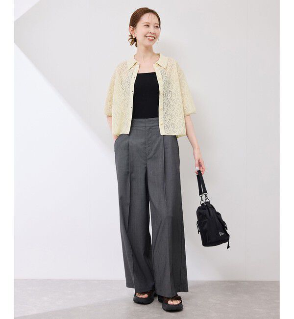 Rope&rsquo;Picnic「レース襟付きカーディガン」|カーディガン|