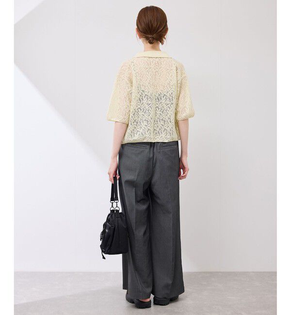 Rope&rsquo;Picnic「レース襟付きカーディガン」|カーディガン|