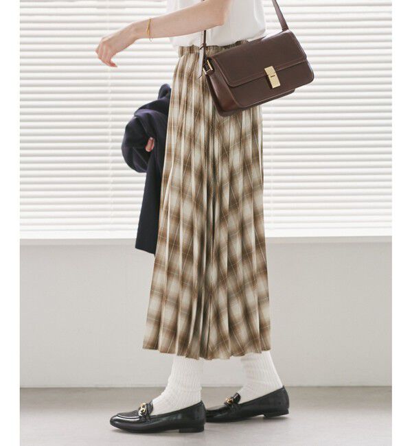Rope&rsquo;Picnic「チェック柄プリーツスカート」|スカート|