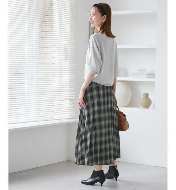 Rope&rsquo;Picnic「チェック柄プリーツスカート」|スカート|
