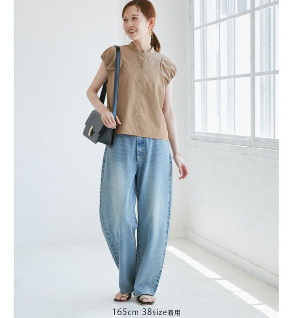 Rope&rsquo;Picnic「着丈が選べるバルーンスリーブシャツブラウス/イージーケア」|シャツ・ブラウス|