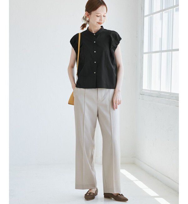 Rope&rsquo;Picnic「着丈が選べるバルーンスリーブシャツブラウス/イージーケア」|シャツ・ブラウス|