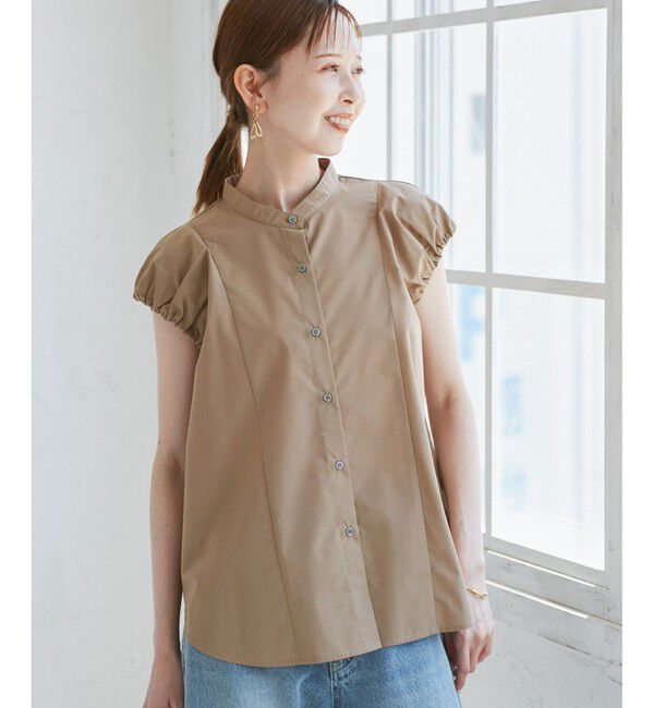 Rope&rsquo;Picnic「着丈が選べるバルーンスリーブシャツブラウス/イージーケア」|シャツ・ブラウス|