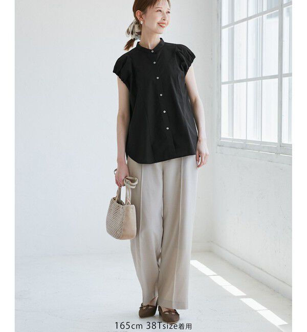 Rope&rsquo;Picnic「着丈が選べるバルーンスリーブシャツブラウス/イージーケア」|シャツ・ブラウス|