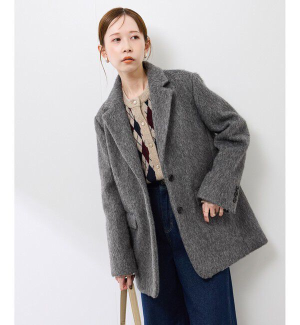 Rope&rsquo;Picnic「シャギーテーラードジャコット」|テーラードジャケット|