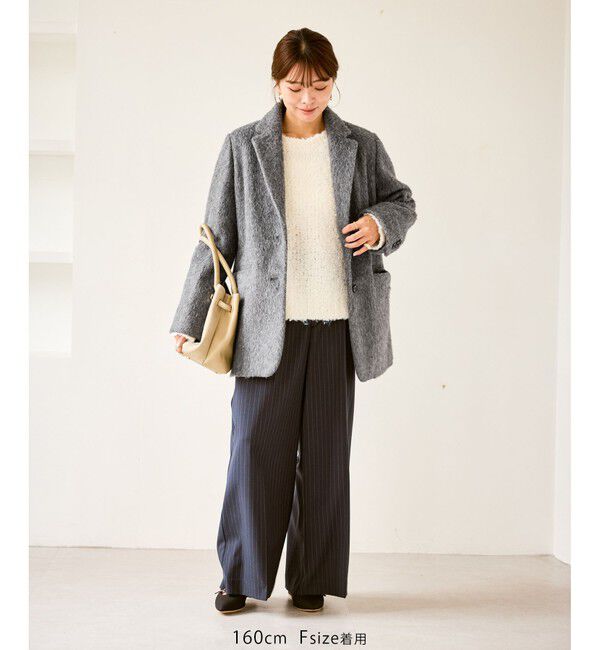 Rope&rsquo;Picnic「シャギーテーラードジャコット」|テーラードジャケット|