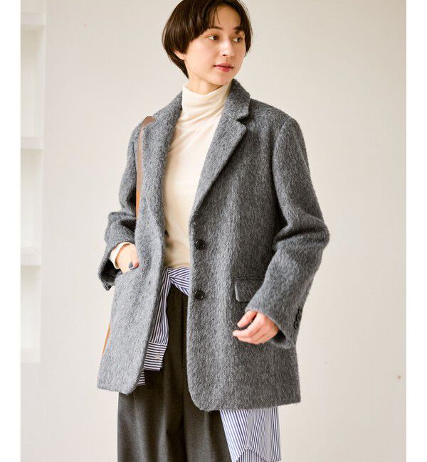 Rope&rsquo;Picnic「シャギーテーラードジャコット」|テーラードジャケット|