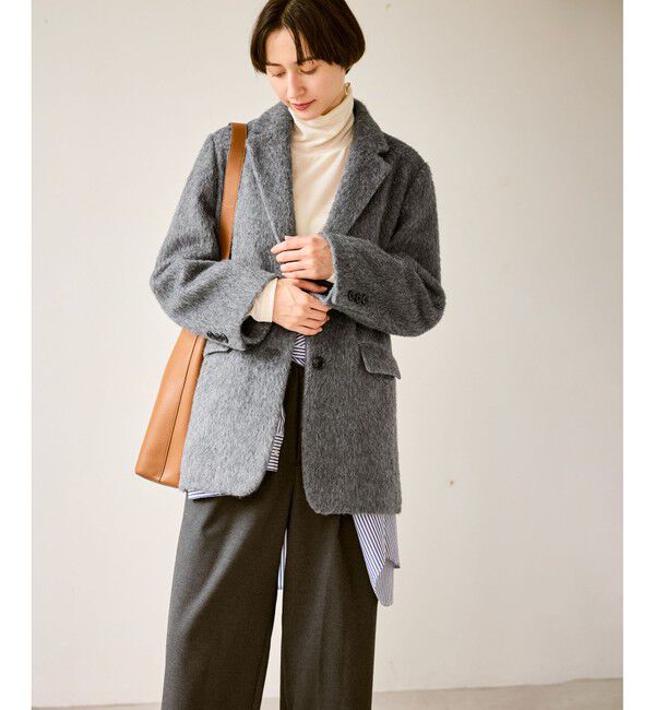 Rope&rsquo;Picnic「シャギーテーラードジャコット」|テーラードジャケット|