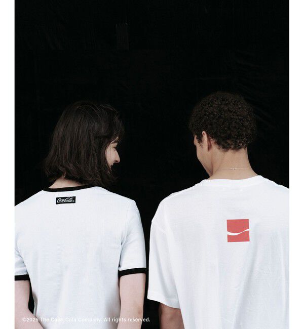 ADAM ET ROPE'「【Coca-Cola】Ringer Tee」|Tシャツ・カットソー|