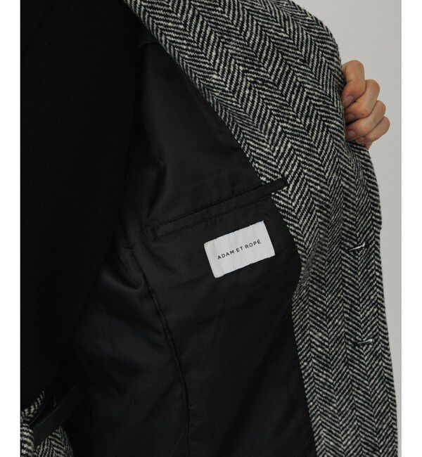 ADAM ET ROPE'「ヘリンボンツイード ジャケット / セットアップ対応」|テーラードジャケット|