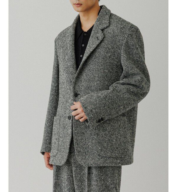 ADAM ET ROPE'「ヘリンボンツイード ジャケット / セットアップ対応」|テーラードジャケット|