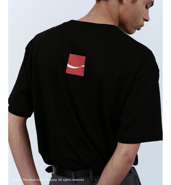 ADAM ET ROPE'「【Coca-Cola】VINTAGE LOGO TEE」|Tシャツ・カットソー|ブラック(01)