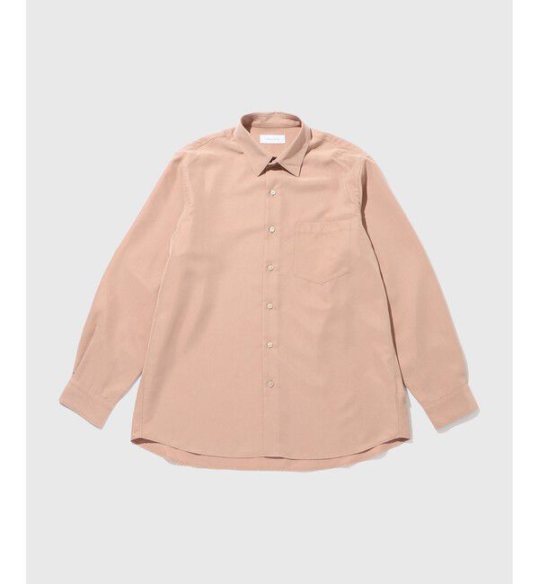 ADAM ET ROPE'「スエードタッチ レーヨン レギュラーカラーシャツ」|シャツ・ブラウス|ピンク系(65)