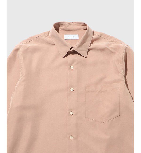 ADAM ET ROPE'「スエードタッチ レーヨン レギュラーカラーシャツ」|シャツ・ブラウス|