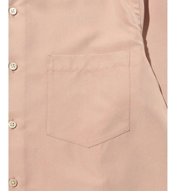 ADAM ET ROPE'「スエードタッチ レーヨン レギュラーカラーシャツ」|シャツ・ブラウス|