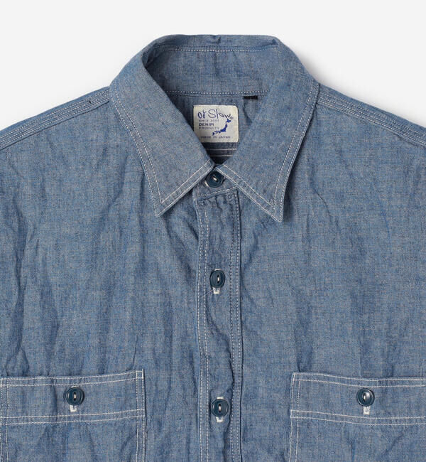  「orSlow | シャンブレー ワークシャツ WOMEN」|シャツ・ブラウス|