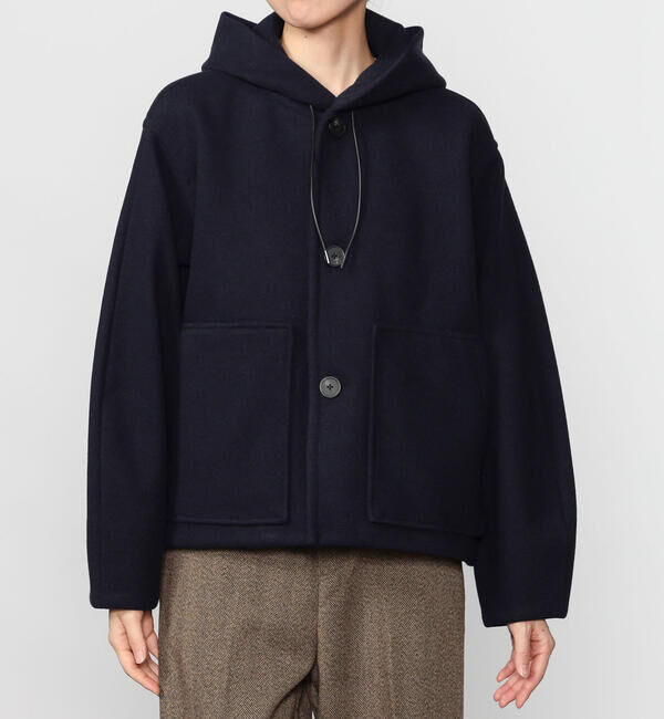 ORCIVAL「ORCIVAL | ブリティッシュツイード フードブルゾン WOMEN」|テーラードジャケット|DKNAVY