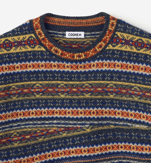  「COOHEM | クレイジーフェアアイル ニットプルオーバー MEN」|ニット・セーター|