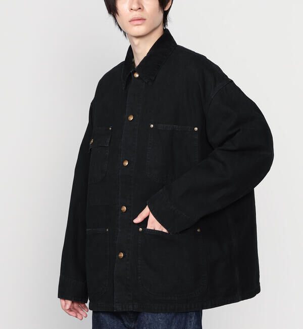  「orSlow | RELAX FIT OXFORD COVERALL MEN」|ブルゾン・スタジャン|