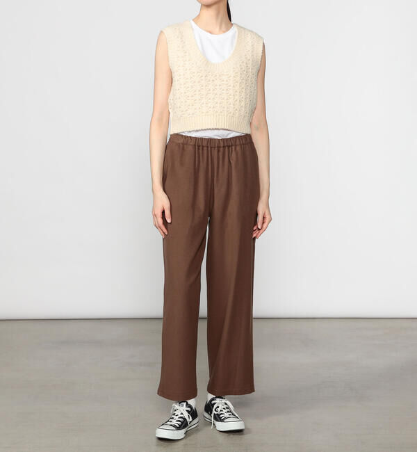  「WALANCE | クロシェ ダブルニットベスト WOMEN」|ベスト・ジレ|