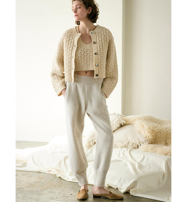  「WALANCE | クロシェ ダブルニットベスト WOMEN」|ベスト・ジレ|