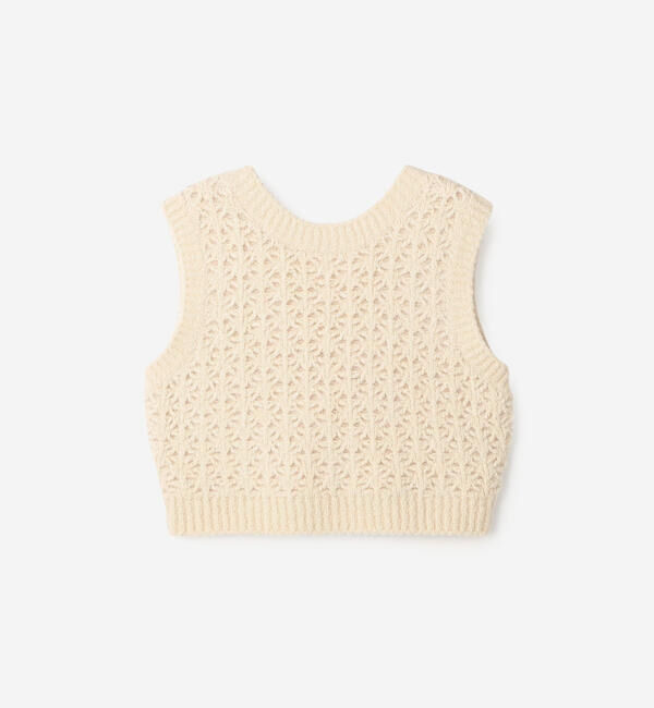  「WALANCE | クロシェ ダブルニットベスト WOMEN」|ベスト・ジレ|