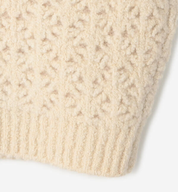  「WALANCE | クロシェ ダブルニットベスト WOMEN」|ベスト・ジレ|