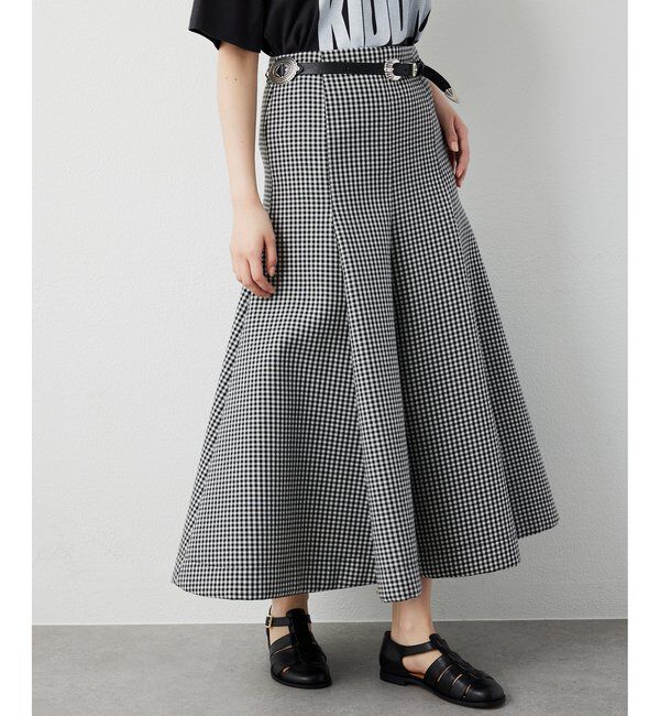  「ボンディングギンガムスカート」|スカート|