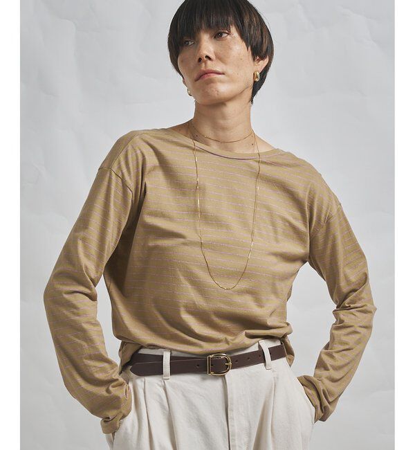 GEMINI「【GEMINI】バックシャンボーダーカットソー」|Tシャツ・カットソー|