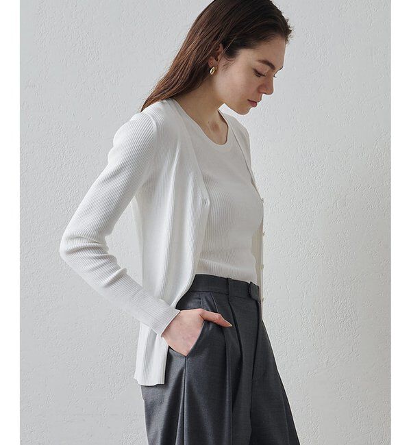 Drawing Numbers「【Drawing Numbers】リブVネックカーディガン」|ニット・セーター|
