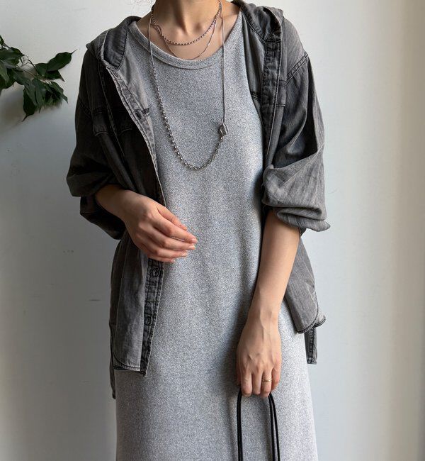  「【全骨格細見え】ブークレーダンボールタンクワンピース」|ワンピース|