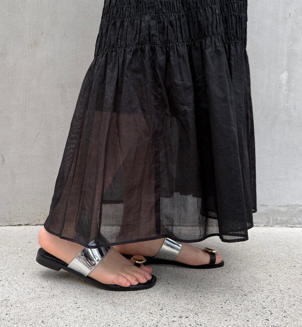  「メタルモチーフトングサンダル」|サンダル|