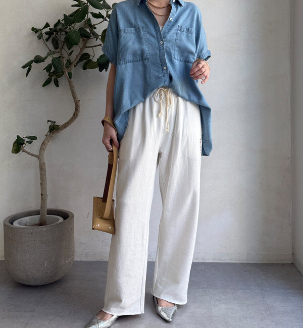  「リヨセルデニムバック切替シャツ」|シャツ・ブラウス|