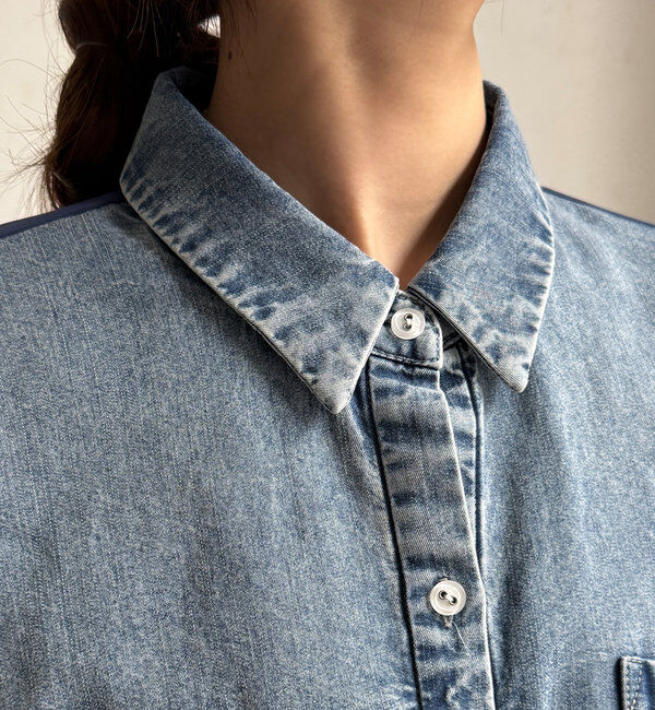  「リヨセルデニムバック切替シャツ」|シャツ・ブラウス|