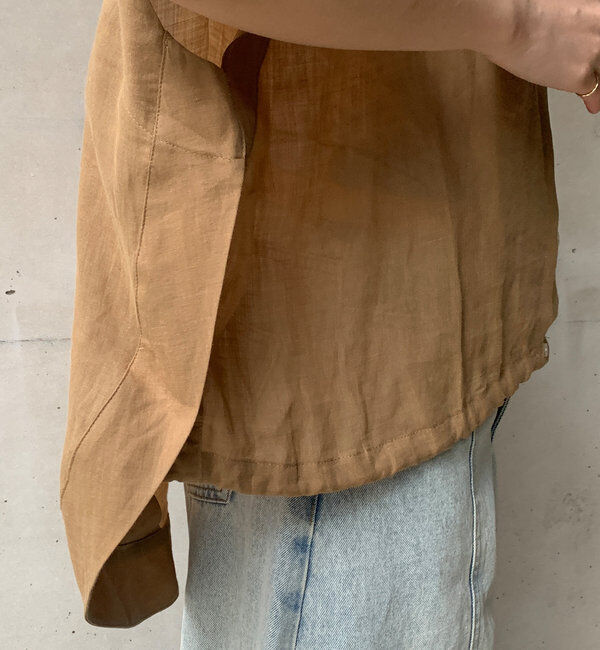  「リネンドロストフレンチシャツ」|シャツ・ブラウス|