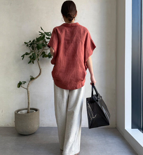  「リネンドロストフレンチシャツ」|シャツ・ブラウス|