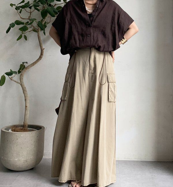  「リネンドロストフレンチシャツ」|シャツ・ブラウス|