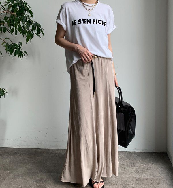  「【夏も快適！】ドライタッチカットフレアスカート」|スカート|