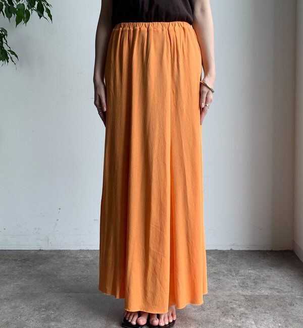  「【夏も快適！】ドライタッチカットフレアスカート」|スカート|