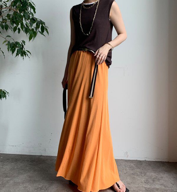  「【夏も快適！】ドライタッチカットフレアスカート」|スカート|