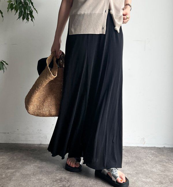  「【夏も快適！】ドライタッチカットフレアスカート」|スカート|