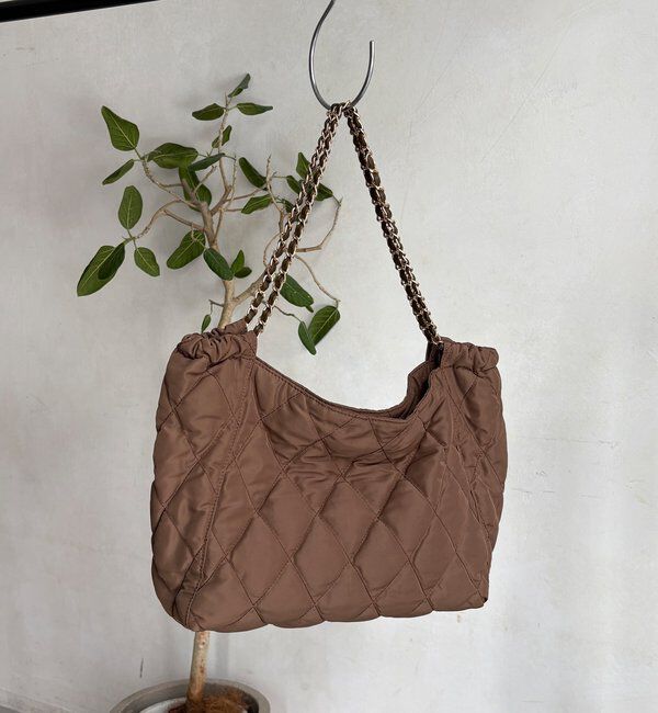  「【WEB限定】ナイロンキルトチェーントート」|トートバッグ|