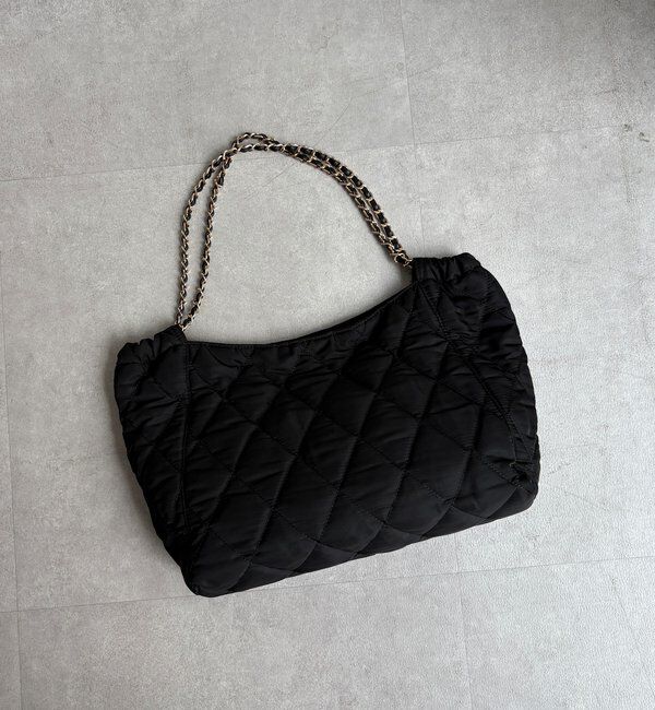  「【WEB限定】ナイロンキルトチェーントート」|トートバッグ|