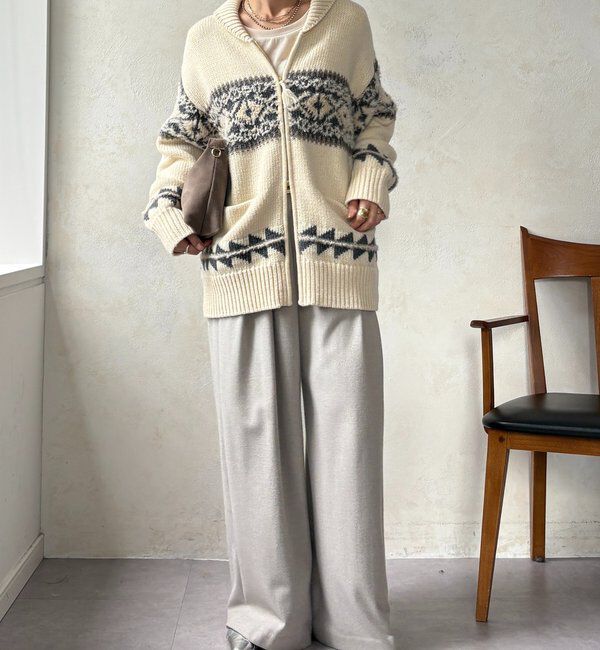  「ノルディックジップカーディガン」|ニット・セーター|