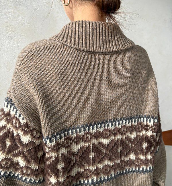  「ノルディックジップカーディガン」|ニット・セーター|