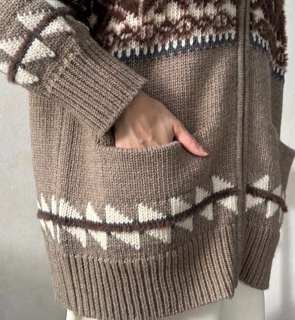  「ノルディックジップカーディガン」|ニット・セーター|
