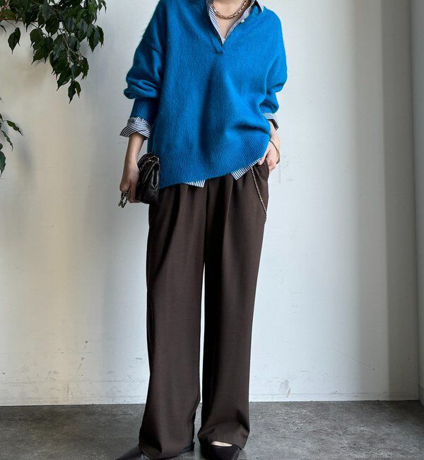  「深Vスリットニット」|ニット・セーター|